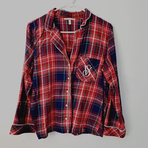 Victoria's Secret Red Plaid Modal Blend PJ Set Size Small - Picture 1 of 6